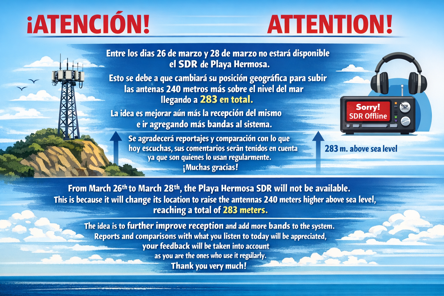 Comunicado SDR Playa Hermosa